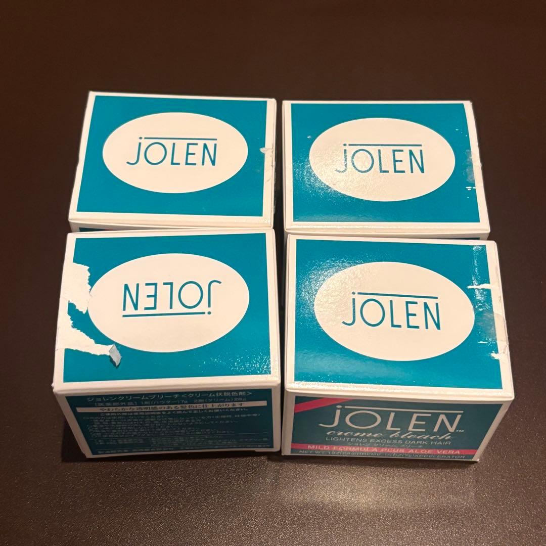 【新品未使用】ジョレンクリームブリーチ〈クリーム状脱色剤〉4箱セット