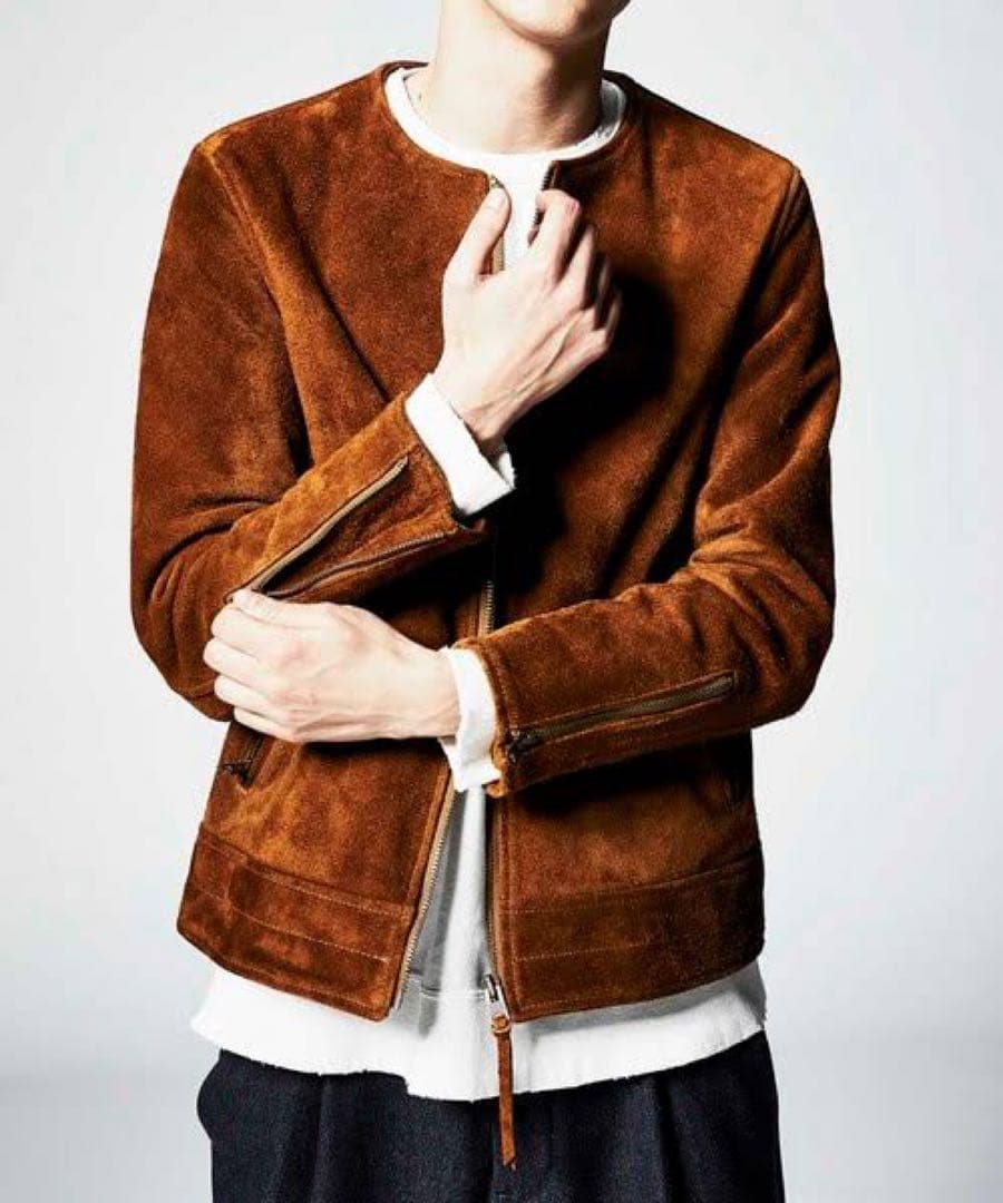 定価9万円以上週末限定限界値下げ　john bullノーカラーシングルライダース