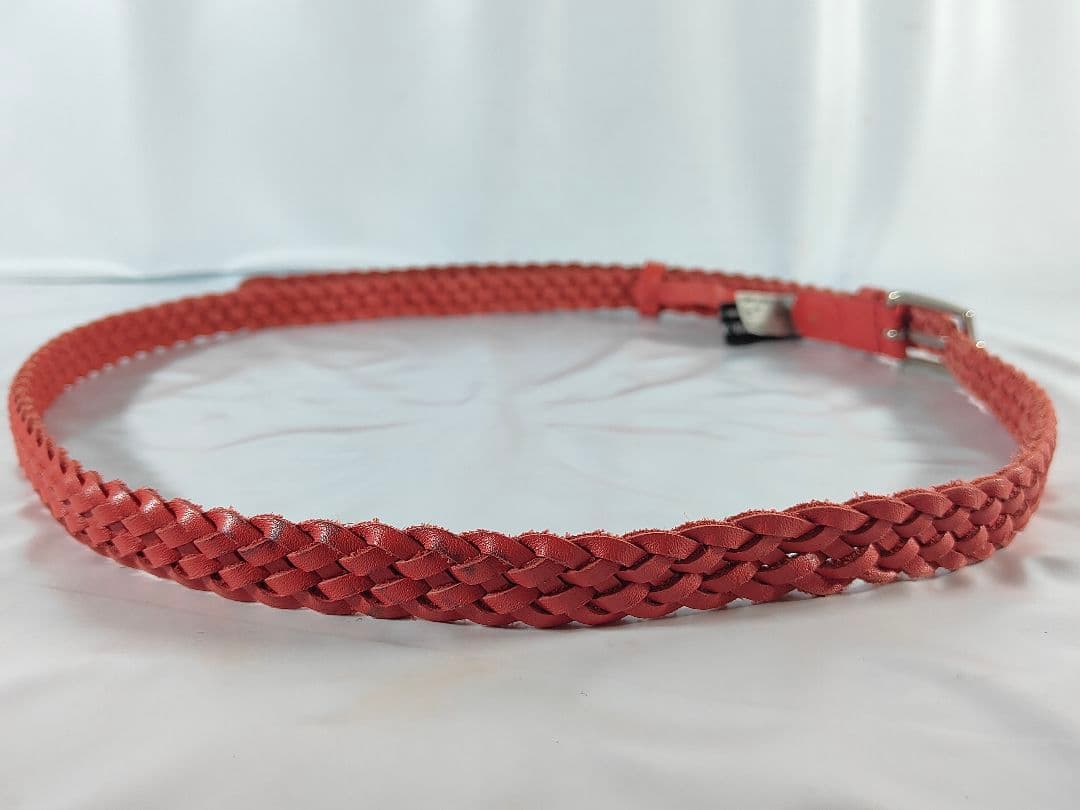 【美品】JUNYA WATANABE CDG　高級編込みドレスベルト　本革正規品