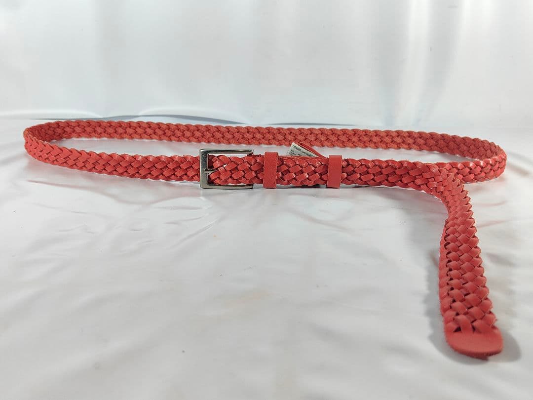 【美品】JUNYA WATANABE CDG　高級編込みドレスベルト　本革正規品