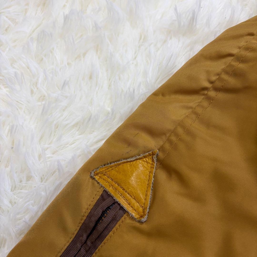 【美品】AVIREX MA-1 ボンバージャケット ペイント 中綿 タン M