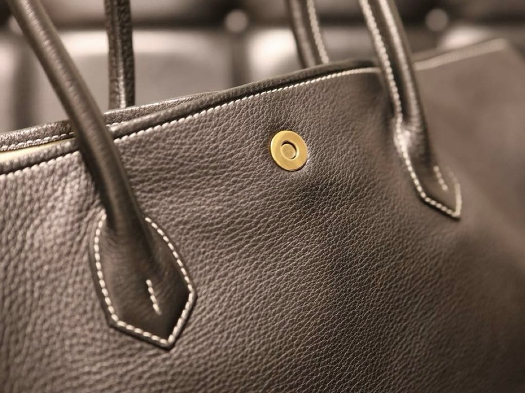 シセイ cisei トートバッグ ブラック 本革（純正保存袋付）