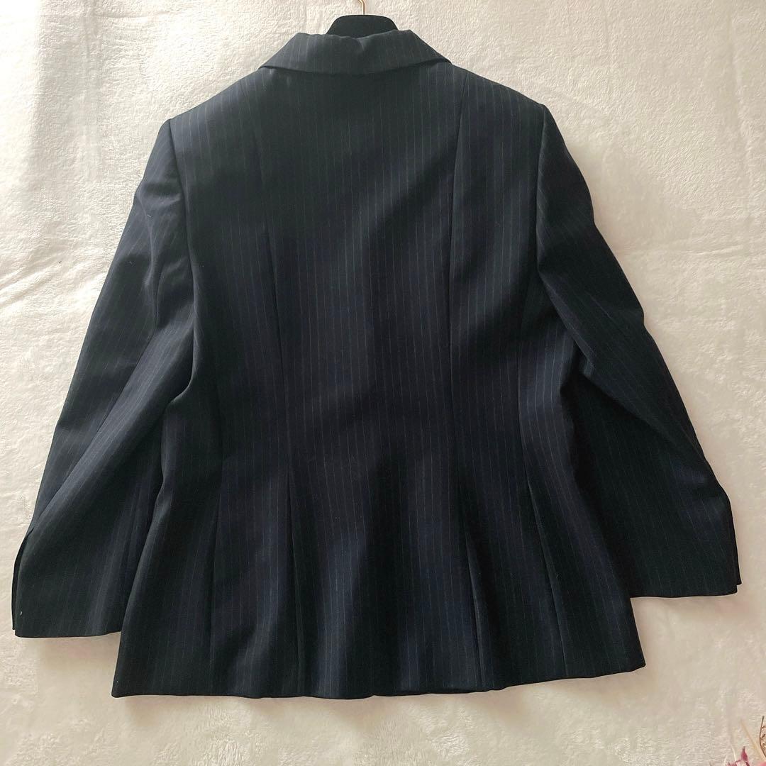 極美品⭐︎Salvatore Ferragamo 黒 ストライプ パンツスーツ