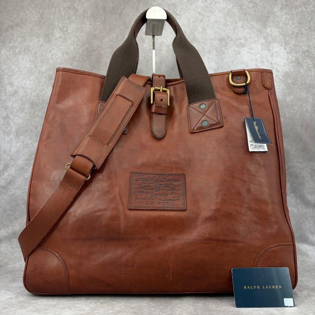 【良品✨】ラルフローレン クラシックス 2WAY トートバッグ レザー 大容量