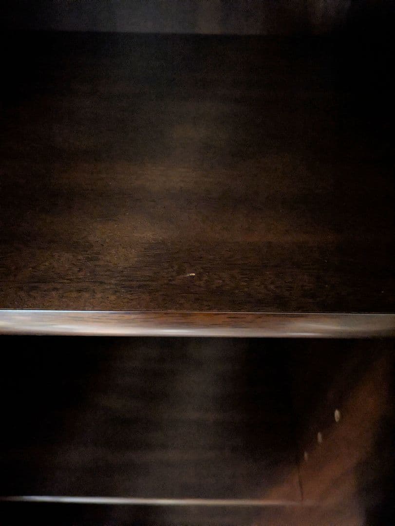 【パーツ】【梱包発送料込】木製 ガラス扉付収納棚