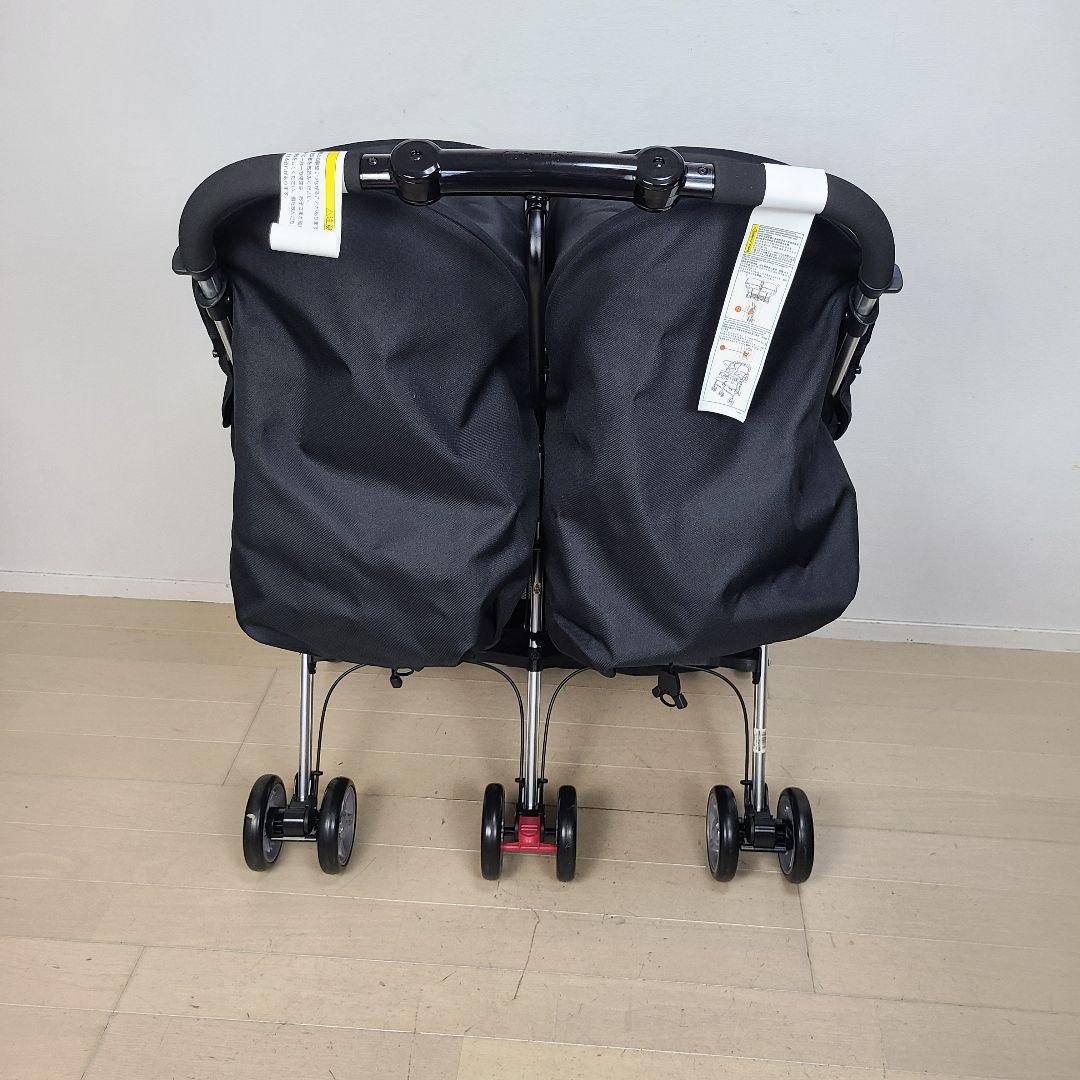 【美品】コンビ Combi ベビーカー ツインスピン ブラック 双子 2人乗り