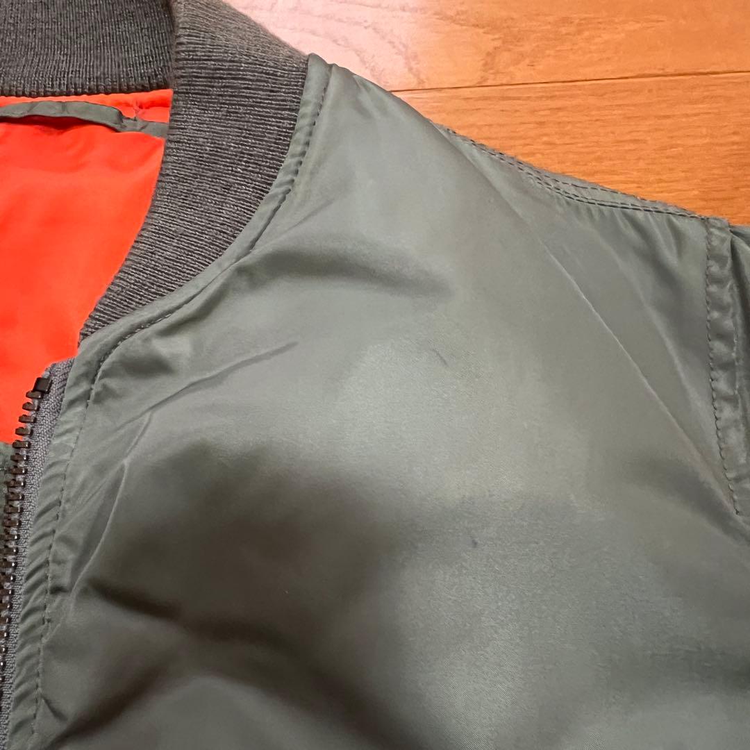 AVIREX MA-1 フライトジャケット アーチロゴ　リバーシブル