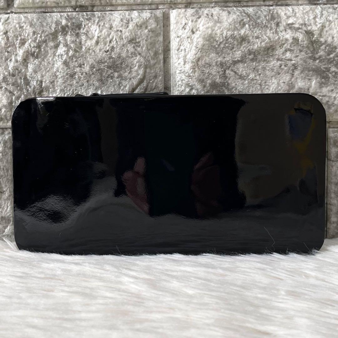 【新品未使用】スラー　アヴィオ　エナメル　長財布　　ジェットブラック