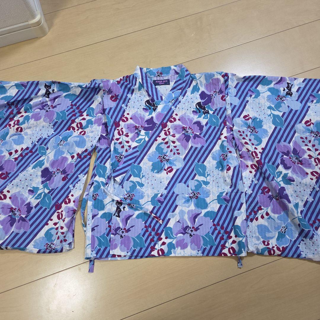 本日のみお値下げ中　アナスイミニ　ANNA SUI mini 花柄　浴衣 160