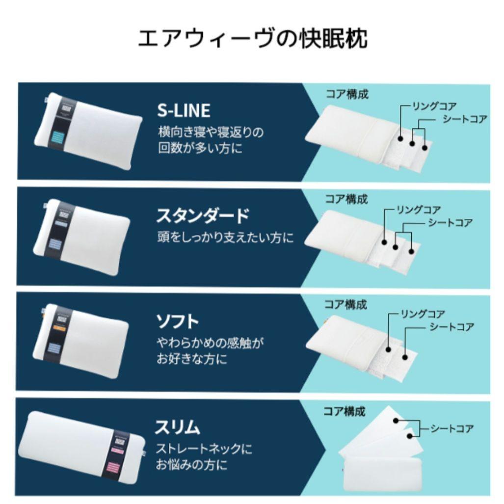 セール中【美品】airweave エアウィーヴ ピロー S-LINE