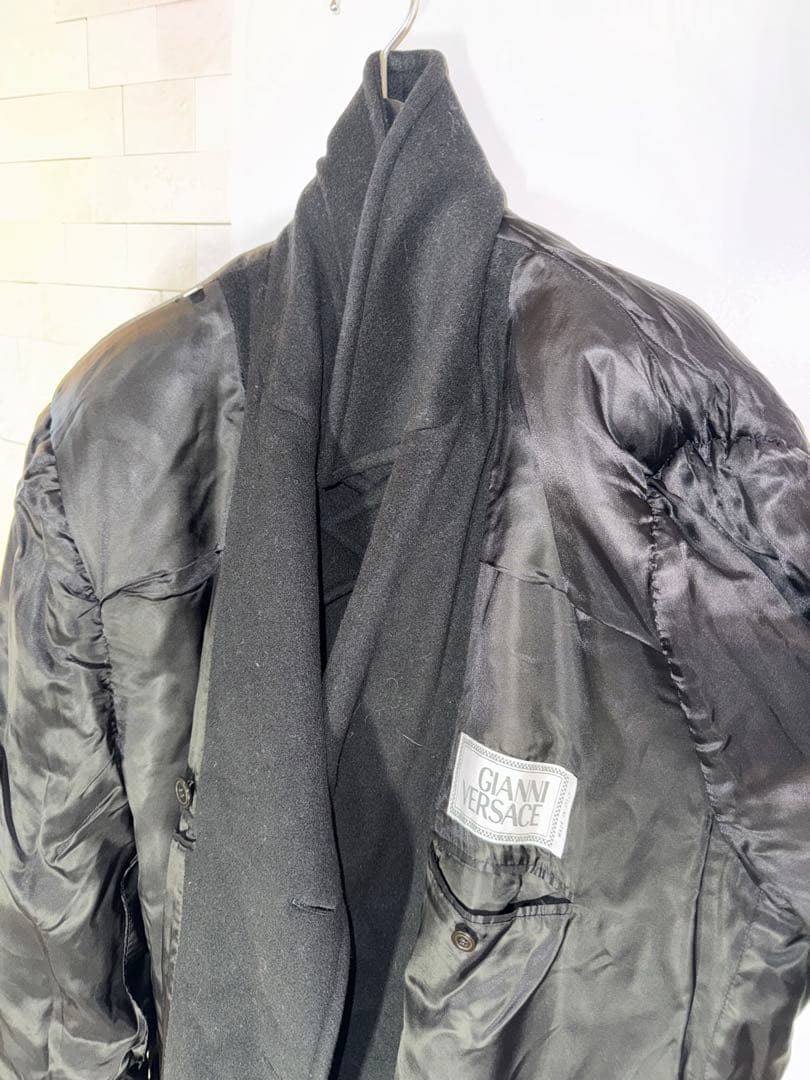 【DWI 】Gianni Versace ダブルブレスト ロングコート