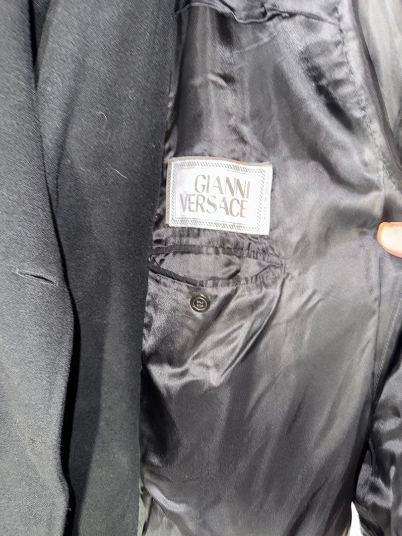 【DWI 】Gianni Versace ダブルブレスト ロングコート