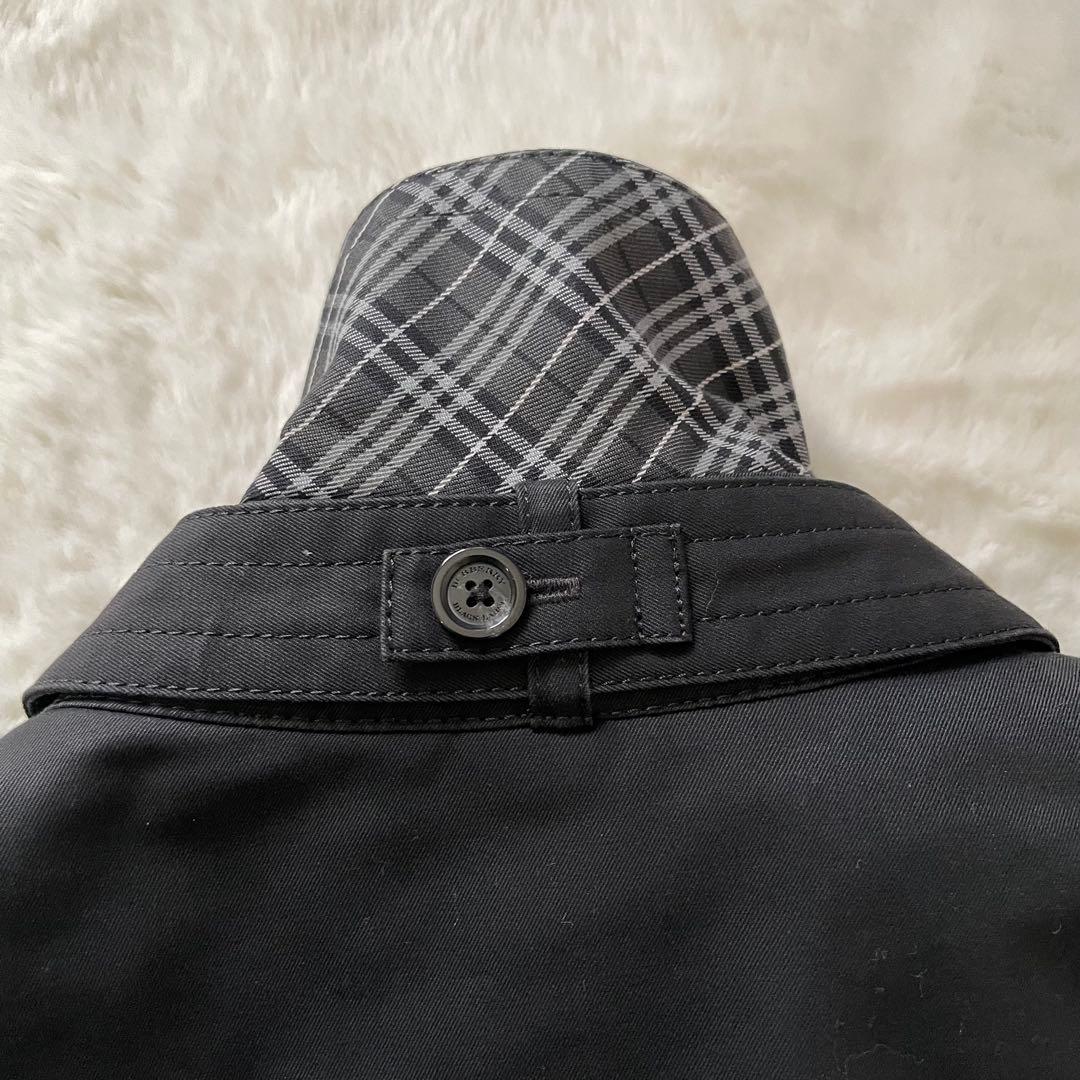 バーバリーブラックレーベル✨トレンチコート ノバチェック ライナー ブラック M