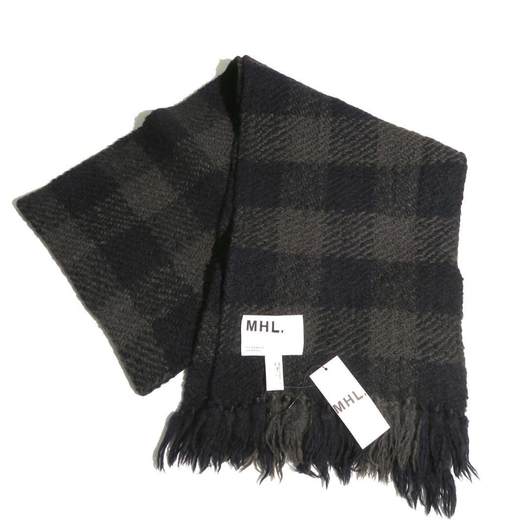 25AW MHL. CHUNKY WOOL CHECK SCARF マフラー