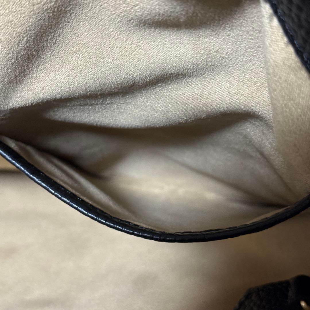 未使用級✨ハッシュタグ　レザー　スマートトートバッグ　現行　シボ革　ブラック