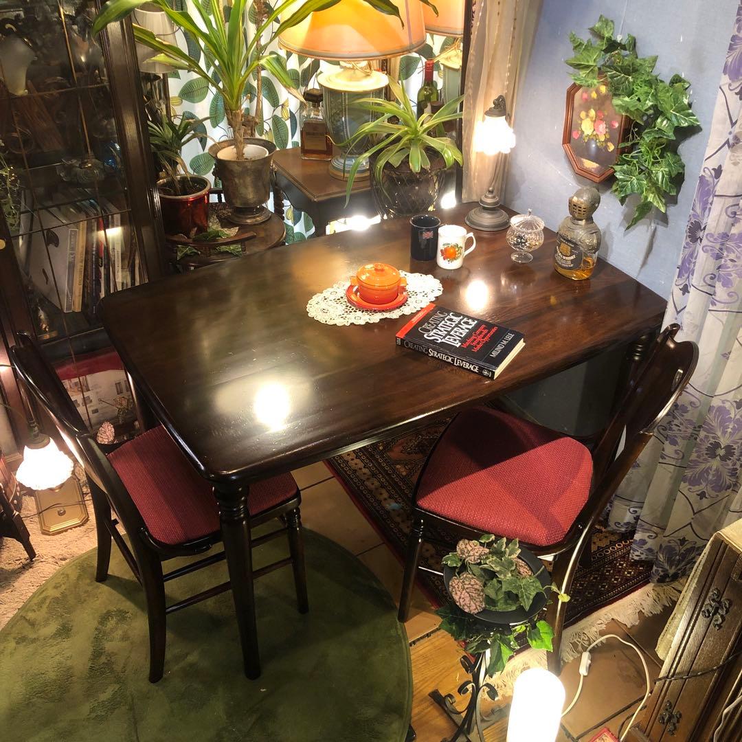 オールドヴィンテージ 柏木工 スピンドルレッグ　ダイニングテーブル