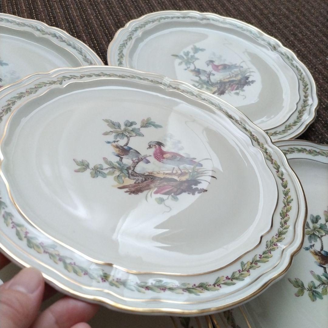 【美品】リモージュ　ベルナルド　B&C　シュブルーズ　ディナー皿　５枚セット