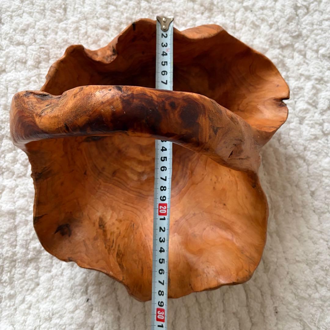 ウッドカービング バスケット