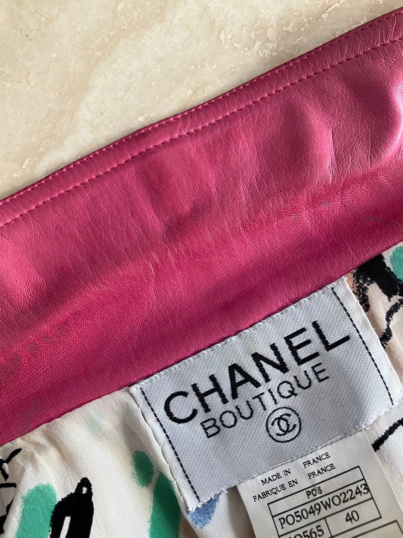 シャネルレザージャケット