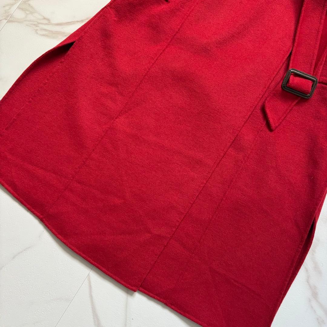 未使用級◆マックスマーラ クチートアマーノ ダブルフェイス ロング コート L