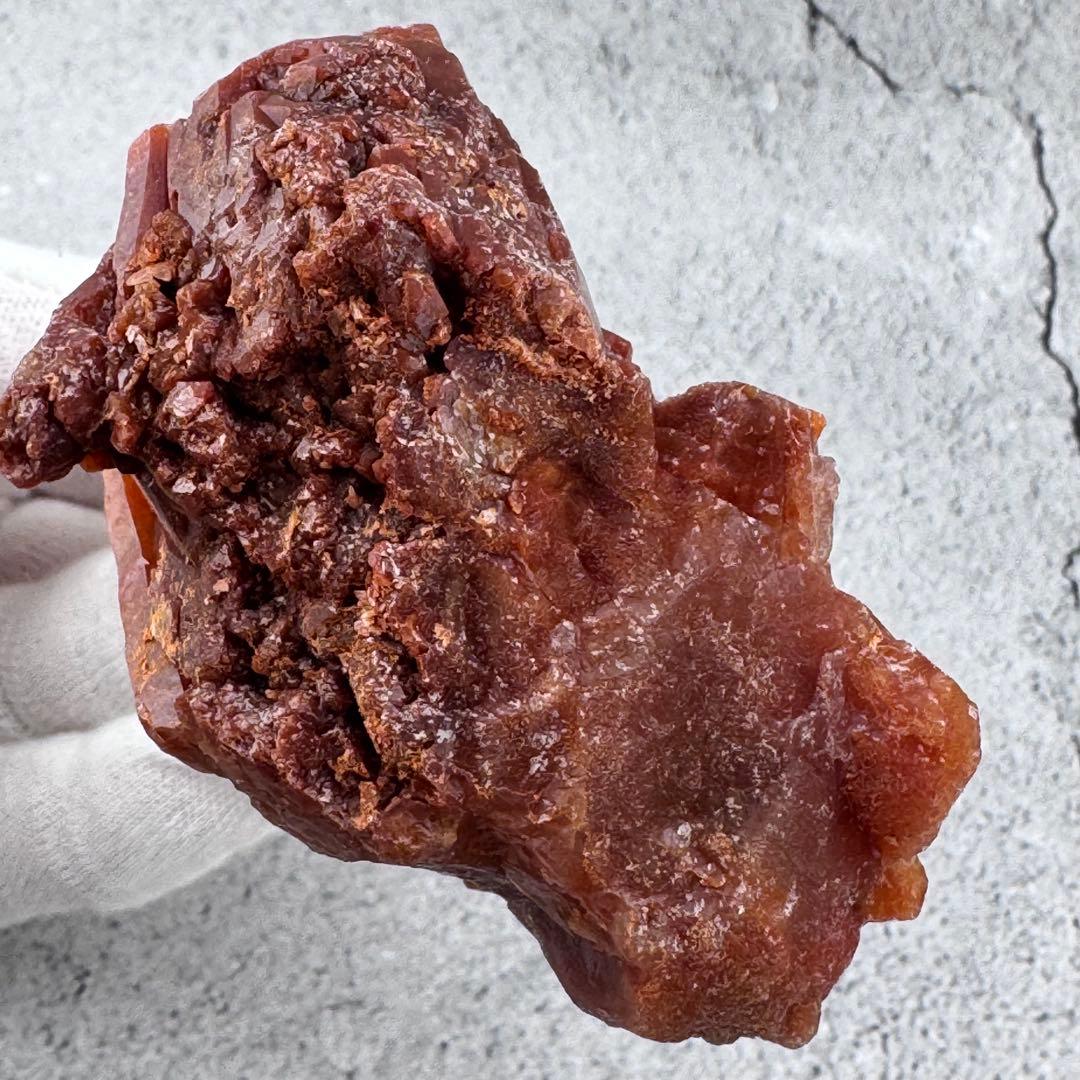 G-56マダガスカル産 赤水晶 クラスター 天然石　レッドクォーツ 希少原石