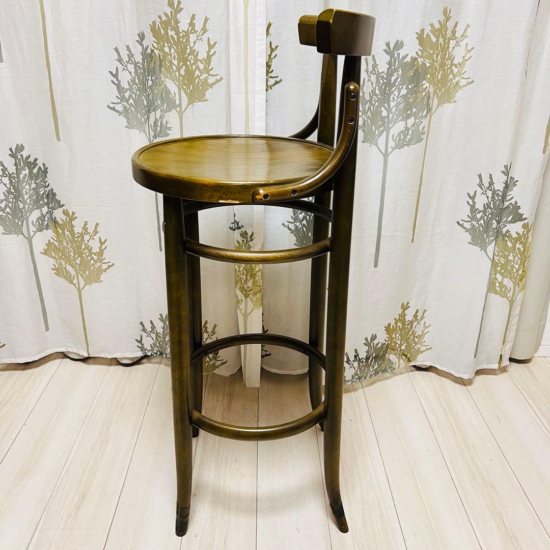 【秋田木工】　ベントウッドチェアー　曲木　ハイチェア