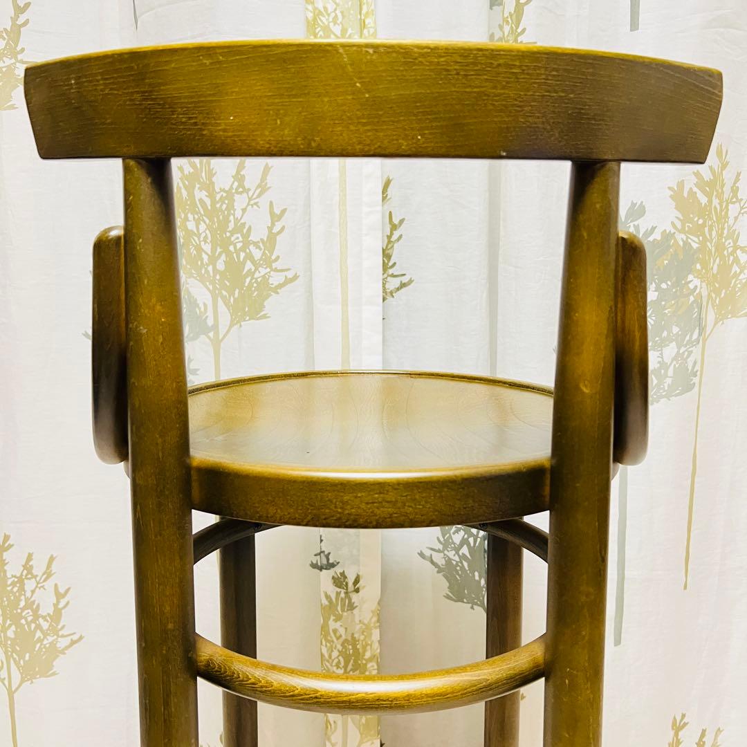 【秋田木工】　ベントウッドチェアー　曲木　ハイチェア