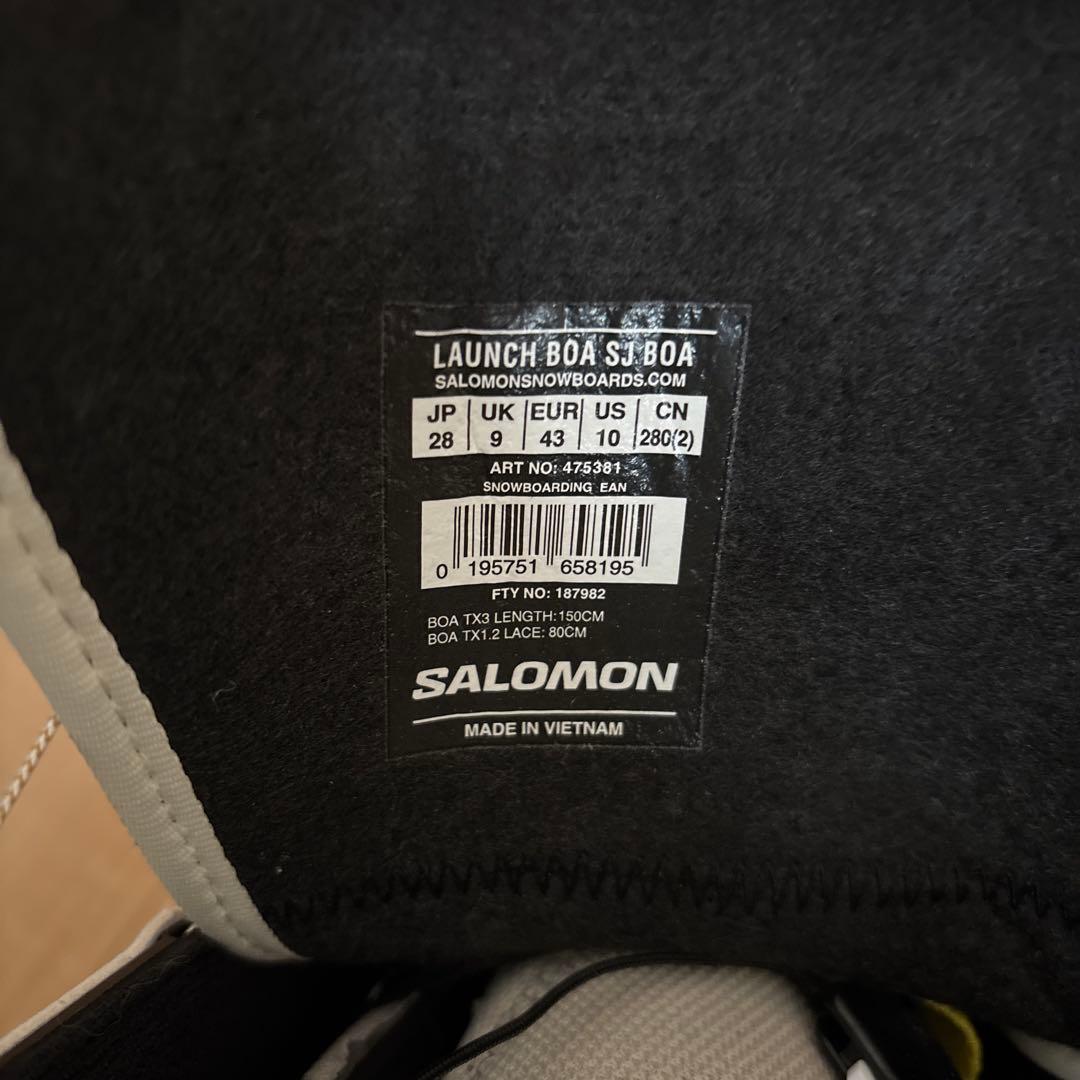 SALOMON LAUNCH BOA SJ BOA スノーボードブーツ　28cm