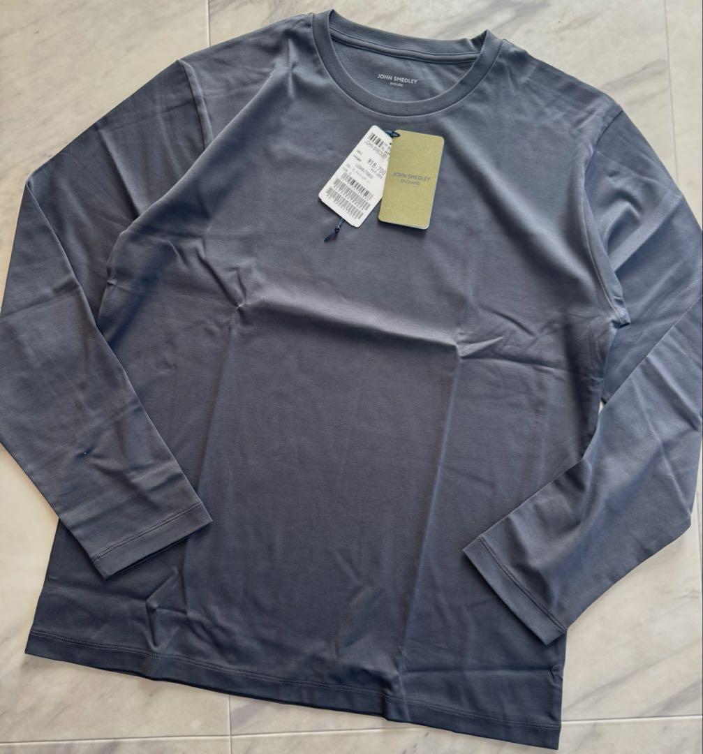【新品未使用】JOHN SMEDLEYオリジナルコットン天竺長袖Ｔシャツ