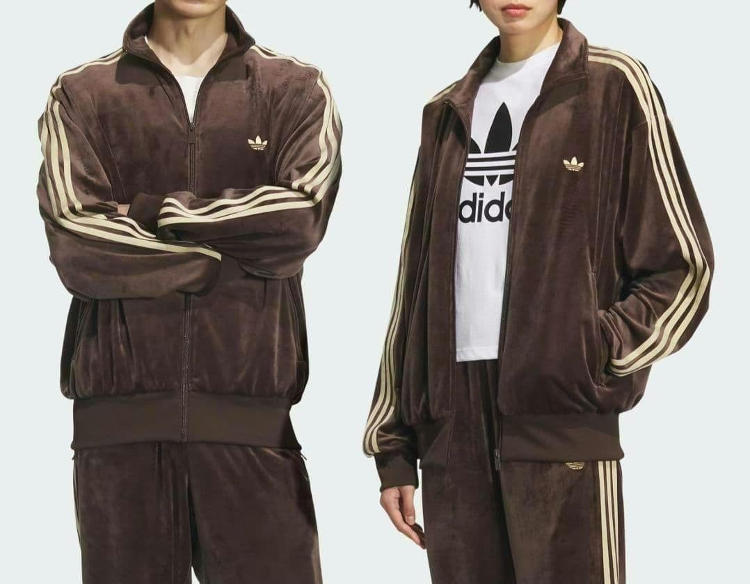 adidas トラックジャケット ジャージ ブラウン 新品 S 正規品 タグ付