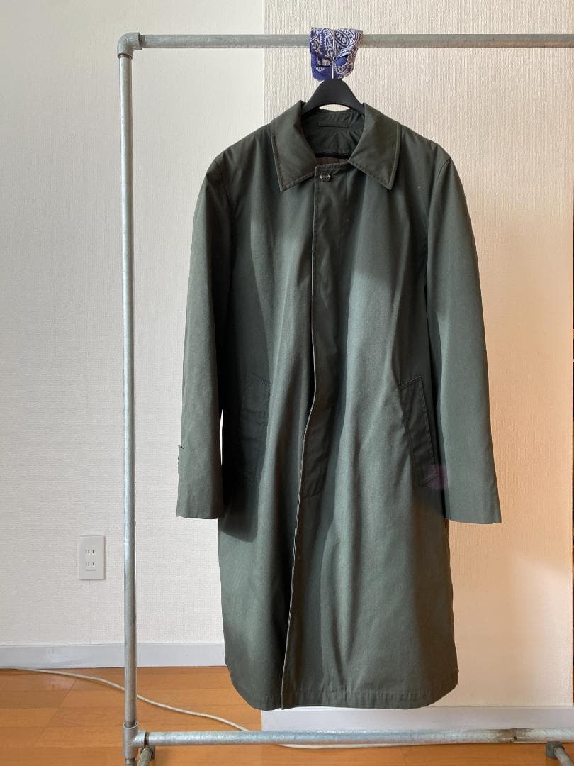 Eddie Bauer ステンカラーコート オリーブグリーン ビンテージ