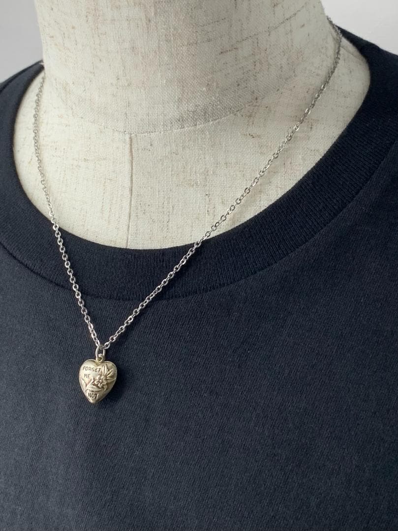 スウィートハートジュエリー 勿忘草 シルバー ヴィンテージ ネックレス NAVY