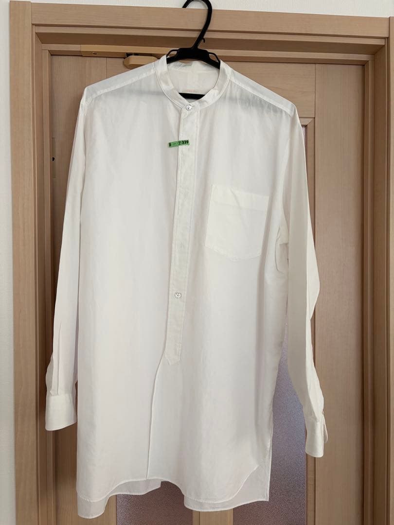 コモリ　バンドカラーシャツ