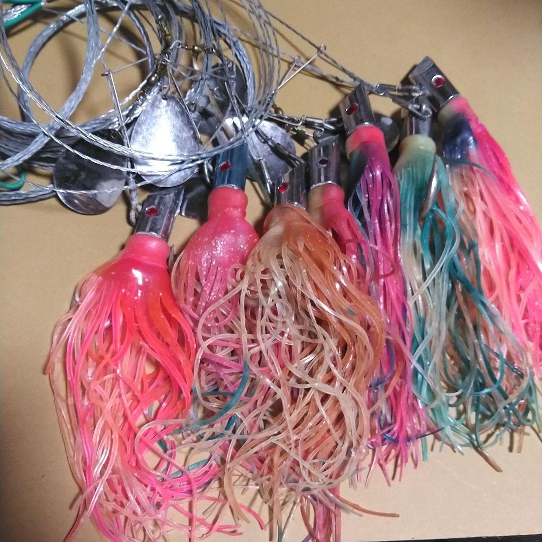 トローリング用　ルアー　スピナーブレード付き　7個セット