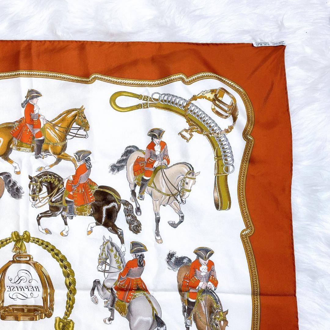 HERMES カレ90 エルメス スカーフ カレ90 REPRISE シルク