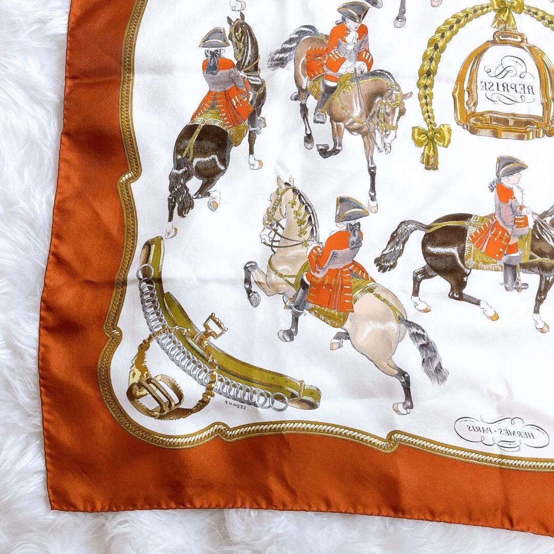 HERMES カレ90 エルメス スカーフ カレ90 REPRISE シルク