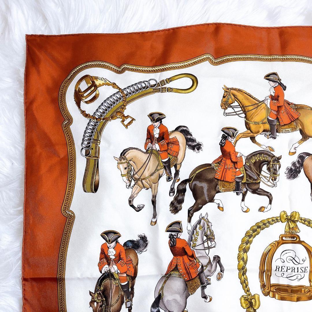 HERMES カレ90 エルメス スカーフ カレ90 REPRISE シルク