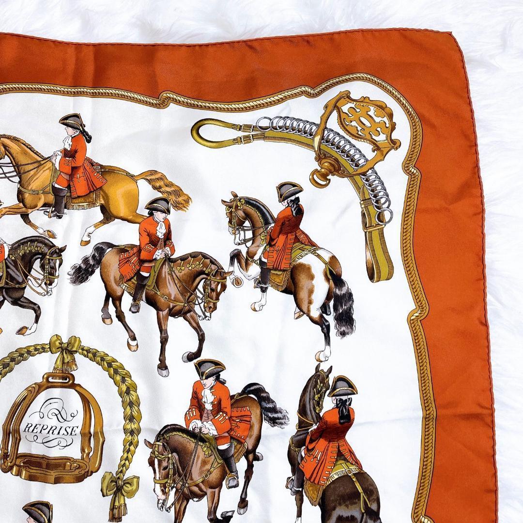 HERMES カレ90 エルメス スカーフ カレ90 REPRISE シルク