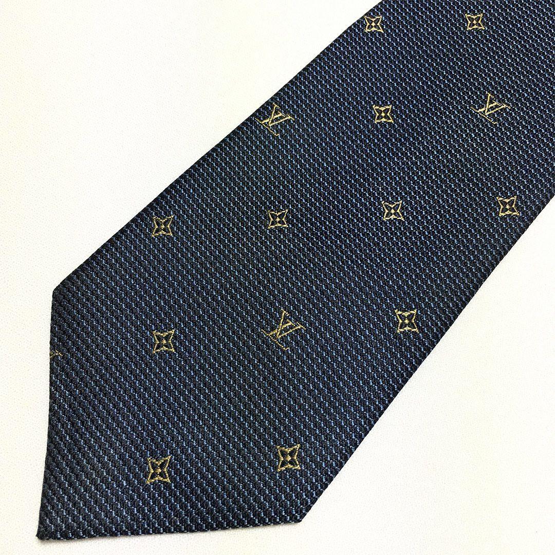 未使用級 ルイヴィトン Louis Vuitton ネクタイ LV柄 モノグラム