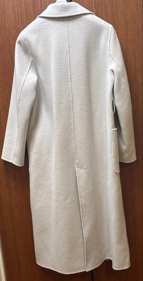 Mプルミエ ラムダブルクロスロングテーラードコート 36