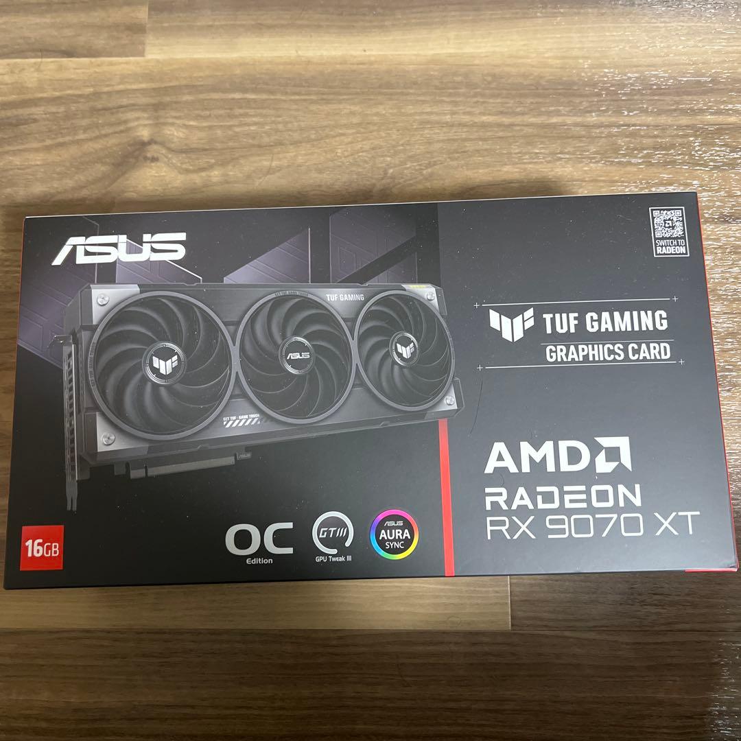 【未使用】ASUS TUF GAMING RX 9070 XT 16GB OC