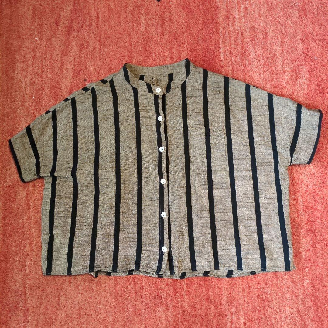 ヤンマ産業 ともえ縞シャツ