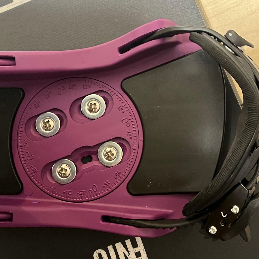 スノーボード ビンディング パープル