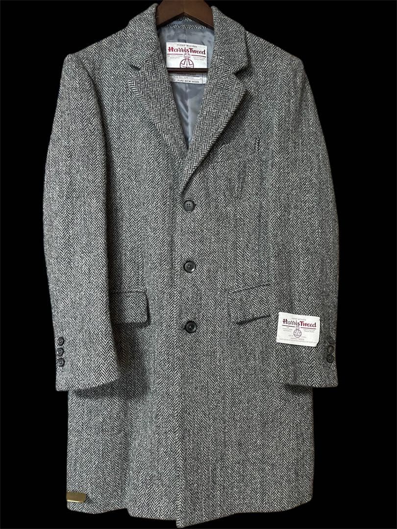 ハリスツイード生地アーバンリサーチ ロッソ　チェスターコート
