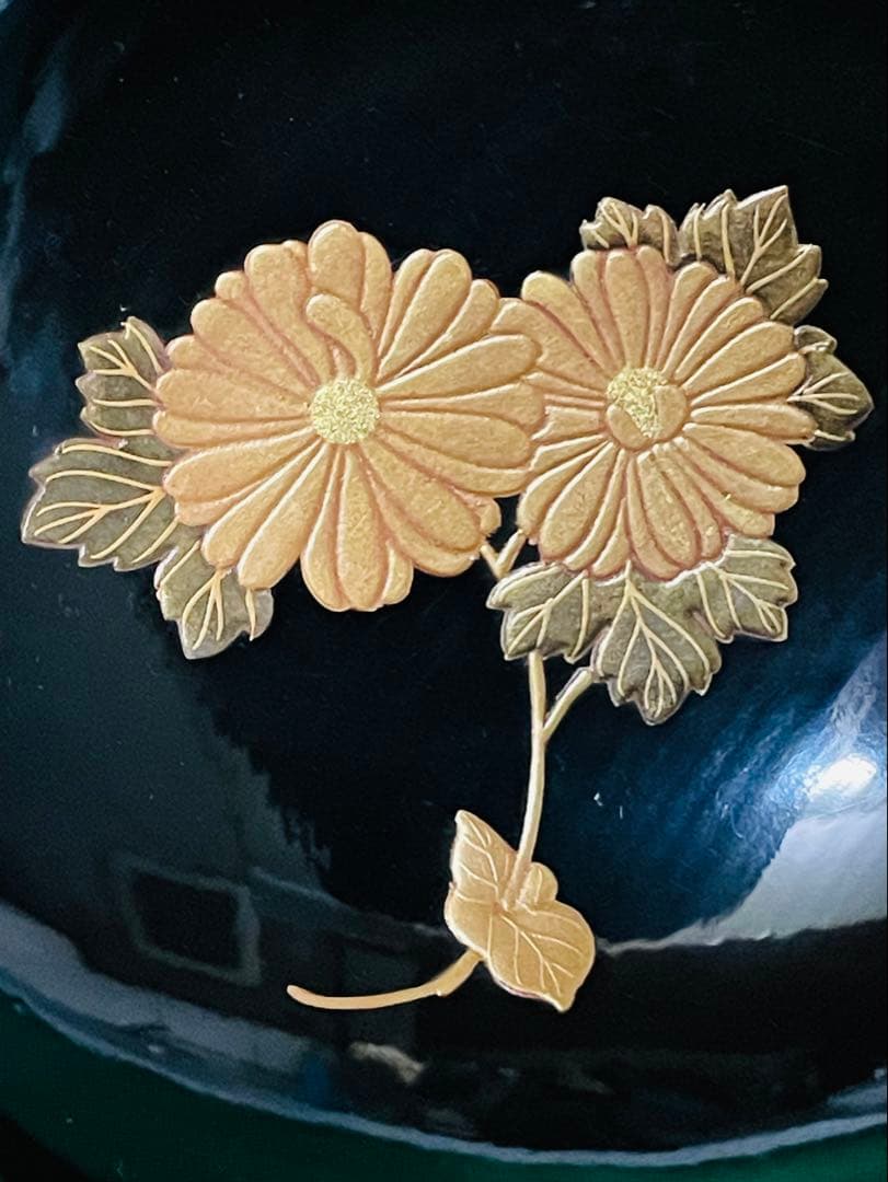 アンティーク明治期木製輪島塗金彩蒔絵蓋付き椀 3個セット