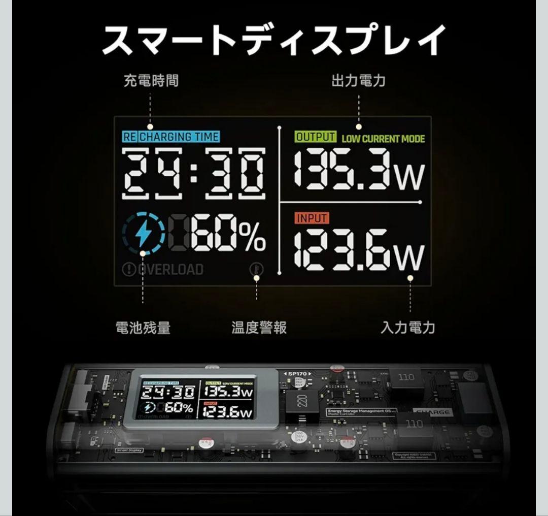 SHARGE SHARGEEK170W モバイルバッテリー