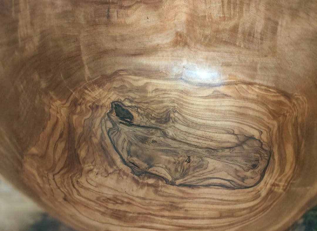 【訳あり】 手作り オリーブウッド サラダボウル 特大 チュニジア オーガニック