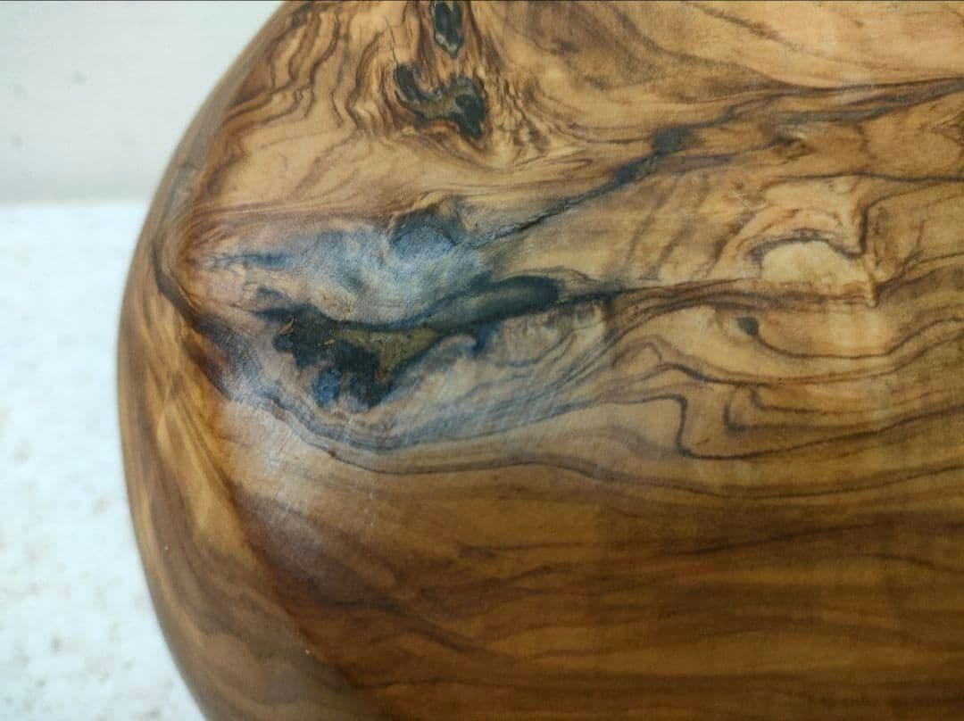 【訳あり】 手作り オリーブウッド サラダボウル 特大 チュニジア オーガニック