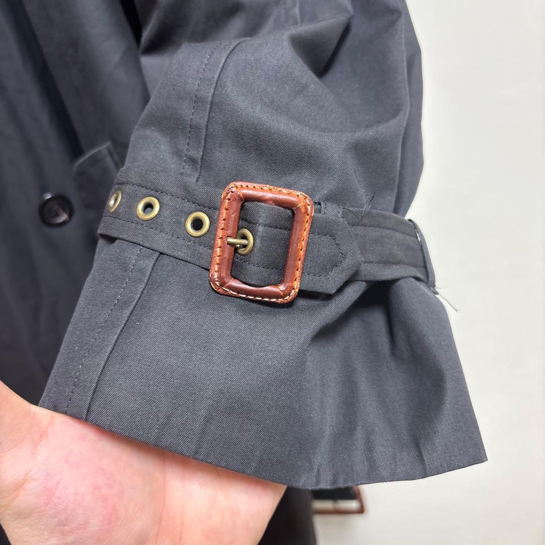 希少　Polo Ralph Lauren ブラック トレンチコート　ツーウェイ