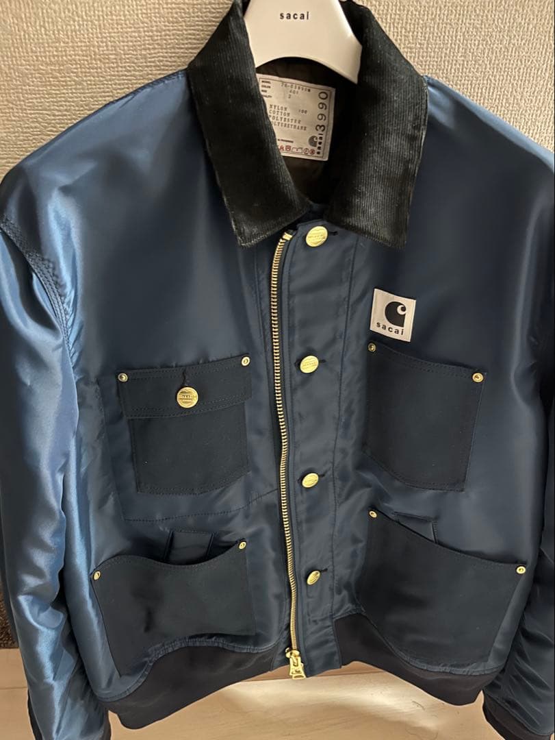 sacai x Carhartt WIP ナイロンツイルブルゾン ジャケット M